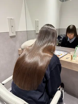 ロング パーマ ヘアアレンジ salowin新宿East3階所属・艶美髪/髪質改善 /縮毛矯正/木元渓太のヘアスタイル