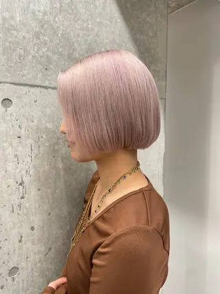 ショート カラー 🐯ミルクティーベー ジュ/大雅🐯のヘアスタイル