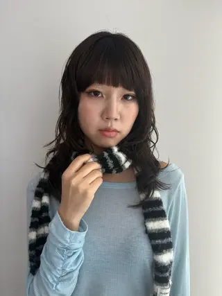 ミディアム 愛加メンズパーマ・ ボブ・ピンクカラーのヘアスタイル