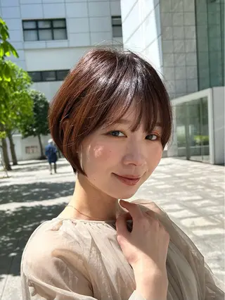 ショート カラー 表参道【髪質改善】 宮嶋勇太のヘアスタイル