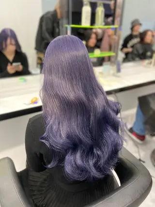 ロング カラー ヘアアレンジ レイヤー×透明感カラ ーHAYATOのヘアスタイル