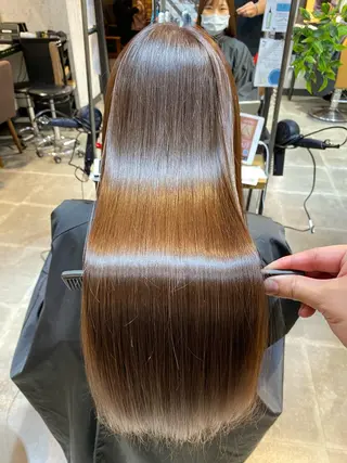 ロング 髪質改善縮毛矯正 リピートNo.1米倉のヘアスタイル