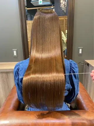 ロング LOANA カラー &縮毛モデル募集のヘアスタイル