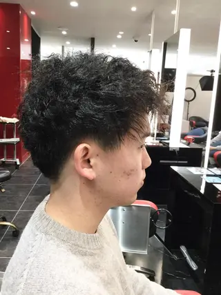 パーマ メンズ Annon プライベートサロンのヘアスタイル