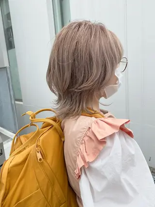 ミディアム カラー 佐藤史哉＊ 韓国レイヤー赤み除去のヘアスタイル