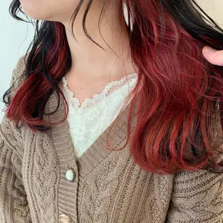 セミロング カラー 暖色専門美容師🎀 お客様満足度◎のヘアスタイル