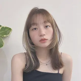 カラー 韓国ヘア/レイヤー /髪質改善【ミカベ】のヘアスタイル
