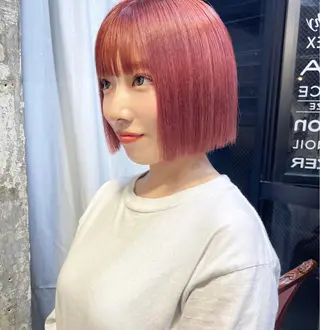 ショート カラー ヘアアレンジ 🫧🇰🇷韓国ヘア レイヤー🐺Yutaのヘアスタイル