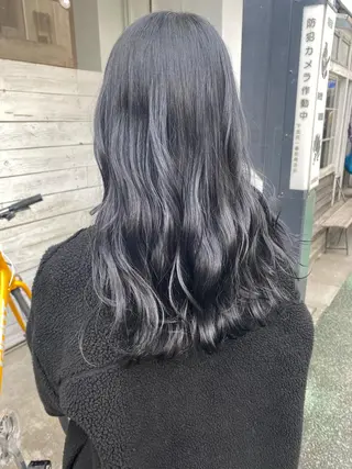 セミロング 森貴裕/ベージュ/ パーマ/オリーブのヘアスタイル