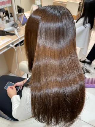 ロング 縮毛矯正、髪質改善／ 松田 龍之介のヘアスタイル