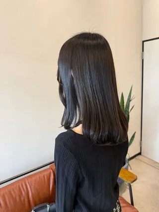 セミロング キノシタ ナオユキのヘアスタイル