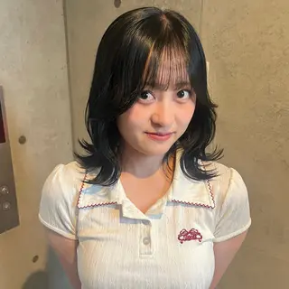 セミロング 広香🪽ハイトーン/ ヘアセットのヘアスタイル