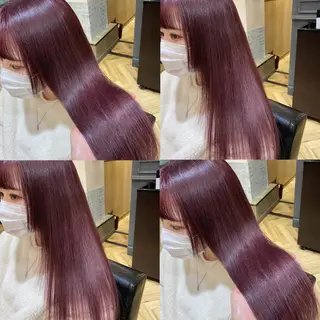 ロング カラー 艶カラー/韓国顔周り 🎀mamiのヘアスタイル