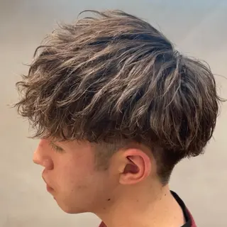 ショート パーマ ヘアアレンジ メンズ 飯塚 想のヘアスタイル