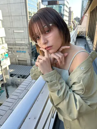 ショート カラー ショート/ボブ/ 心斎橋/宮脇美奈のヘアスタイル