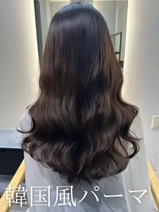 セミロング パーマ 韓国風パーマ/ 韓国ヘア/大森千寛のヘアスタイル