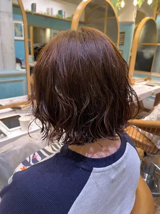 ミディアム パーマ rina/ 大宮メンズカットのヘアスタイル