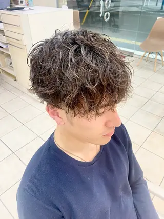 ショート パーマ メンズ メンズ😎モテヘア ♠️しおり♠️のヘアスタイル