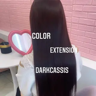 ロング カラー エクステ🩵ブリーチ 韓国ヘア🩵KAEのヘアスタイル