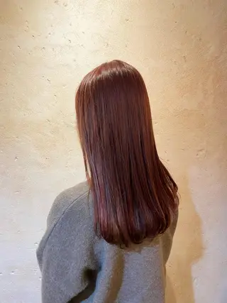 セミロング カラー umber royce所属・SEKIMOTO IBUKIのヘアスタイル