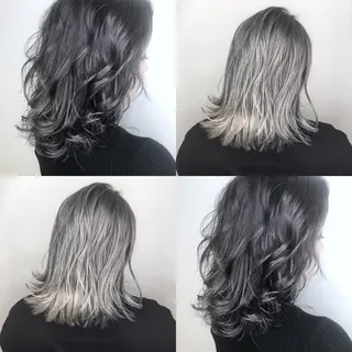 セミロング カラー メンズヘア特化 崎田 成人のヘアスタイル