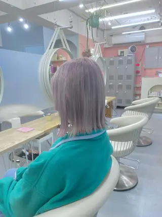 ロング カラー メンズ soi所属・ケアブリーチ/ツヤ髪 /ハイトーン/西村のヘアスタイル