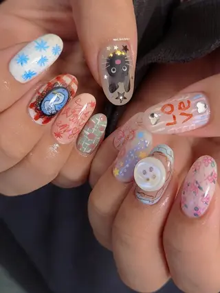 ネイル 3dパーツ/流行り 👧shushu❤️のネイルデザイン