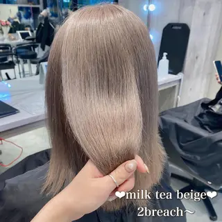 ミディアム カラー ヘアアレンジ メンズ キッズ お悩み解決美容師 💐AMIのヘアスタイル