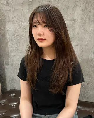 ロング ボブ/レイヤー 大阪梅田/きょうかのヘアスタイル