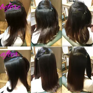 ロング パーマ ブリーチ縮毛矯正/ デサキ ショウヘイのヘアスタイル