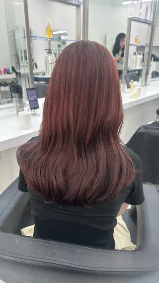 セミロング カラー ガーリーstyle ❤︎misaki🏹のヘアスタイル