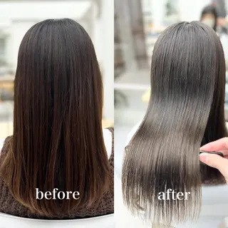 セミロング カラー 【くせ毛さんのお悩み 解決🍀】栗橋のヘアスタイル