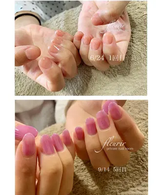 ネイル フルリール 【プライベートサロンのネイルデザイン