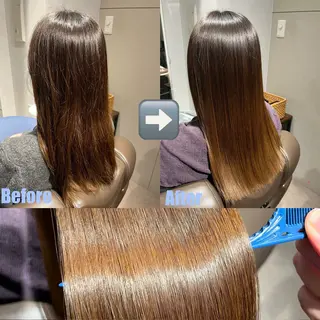 ミディアム スパニスト 樋田のヘアスタイル