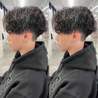 ショート カラー パーマ ヘアアレンジ メンズ 亀井隆汰/メンズ専門 パーマ特化美容師のヘアスタイル