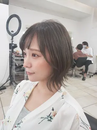 ショート カラー ボブ・ロブ　福田 泰久✂️✨のヘアスタイル