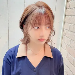 ショート カラー MiU所属・韓国×髪質改善×美髪 縮毛矯正×レイヤーのヘアスタイル