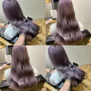 ロング カラー 艶カラー/韓国顔周り 🎀mamiのヘアスタイル