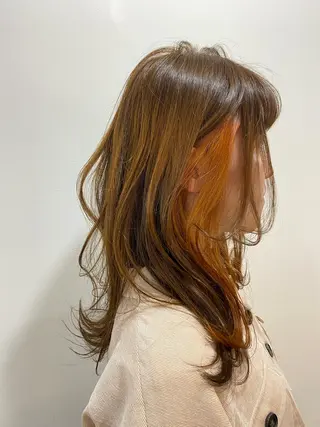 ロング カラー フラム所属・WATANABE MISAKIのヘアスタイル