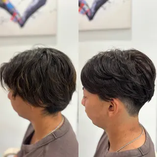 ショート パーマ メンズ メンズ特化韓国風 パーマスタイル/りんのヘアスタイル