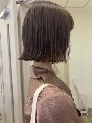 ミディアム カラー 🌿nudeカラー/ レイヤー/藤原🌿のヘアスタイル