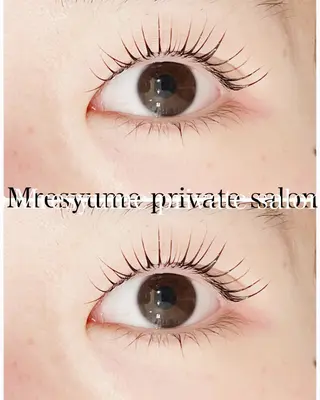 マツエク・マツパ Mresyume MAYUのマツエク・マツパデザイン