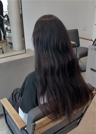 ロング パーマ ボブ/縮毛矯正/ ブリーチ/岩永さみらのヘアスタイル