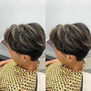 カラー メンズ MEN'S/パーマ/ ハイトーン🎨英吉のヘアスタイル