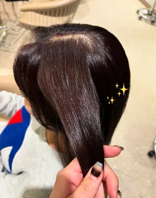 セミロング Cloe 博多所属・misuzu/博多 /Cloe/モデルのヘアスタイル