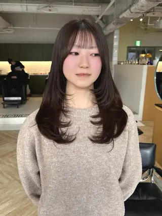 ミディアム 新潟/万代/ベージュ ダブルカラー髙橋魁真のヘアスタイル