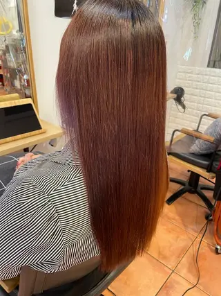 ロング 美髪ストレート/ メンズヘア/中田海斗のヘアスタイル