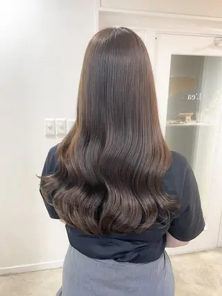 カラー ミディアム/顔周り/ ベージュ🌼mayuのヘアスタイル