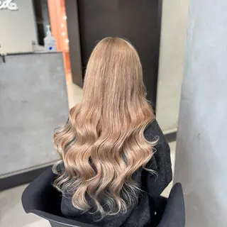 ロング カラー 大阪 梅田/ ハイトーン/エクステのヘアスタイル