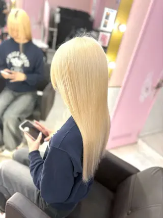 ロング カラー 甘ふわgirly🎀 ハイトーン🤍Ramのヘアスタイル